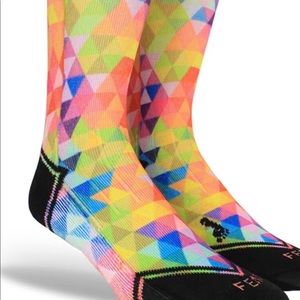 Mid-Calf Socks with Geometric Design